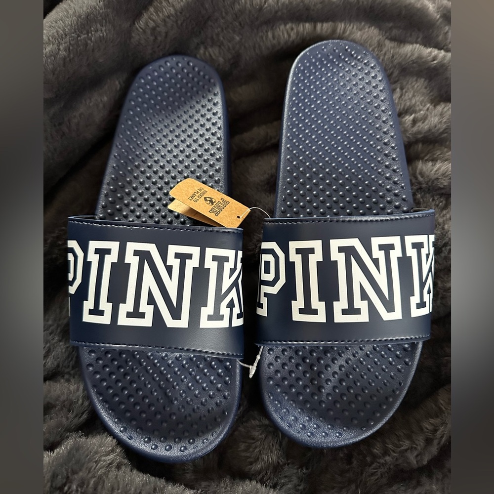 NWT VS PINK ENSIGN (NAVY Blue) SLIDES